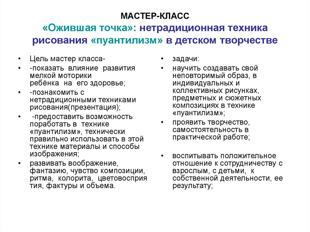 Нетрадиционная техника рисования пуантилизм