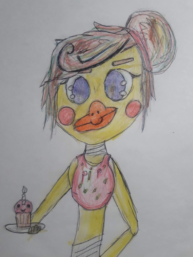 How to draw Toy Chica, FNAF