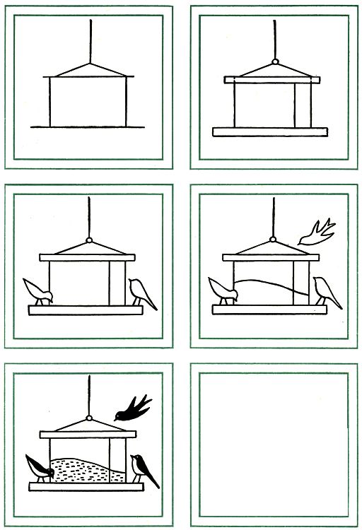 Как нарисовать кормушку для птиц
