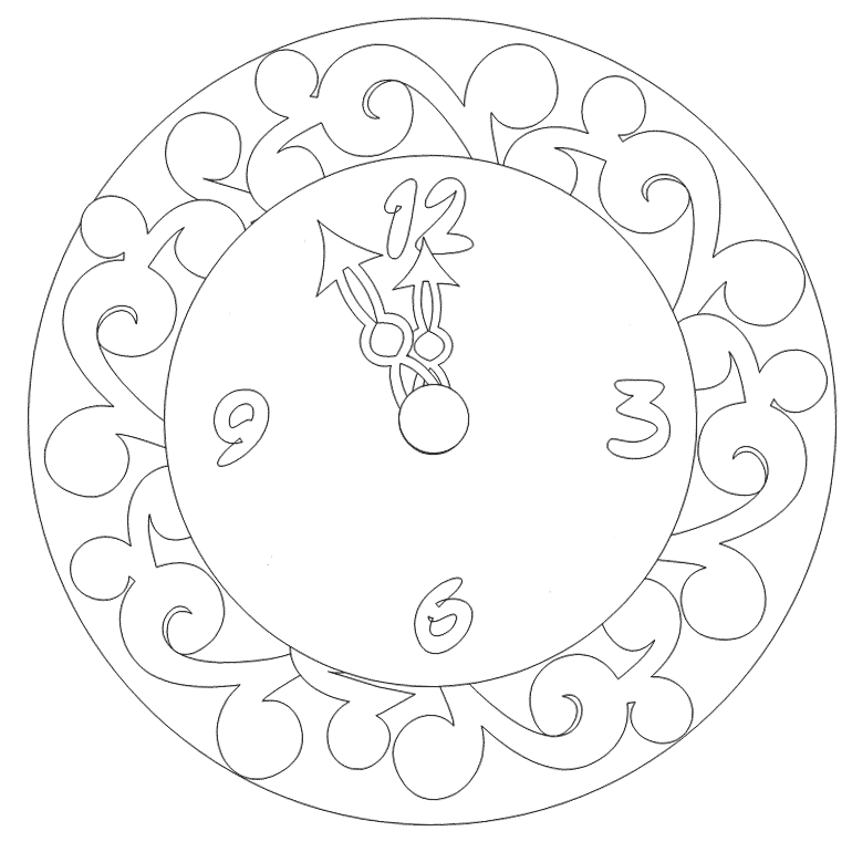 Часы для обучения детей времени: распечатать на принтере