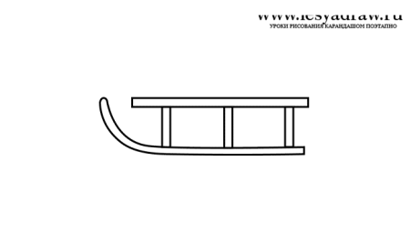 Рисунки саней Деда Мороза для срисовки