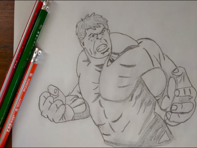 How to draw The Hulk