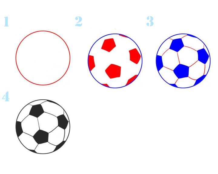 Трафареты футбольный мяч для 3д ручки