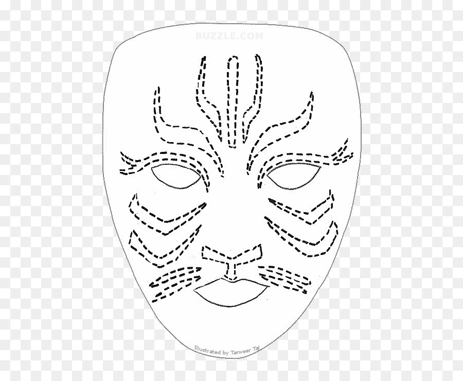 Theater mask template