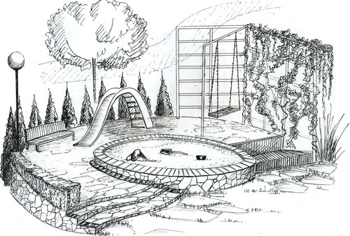 Проект Детской Площадки Рисунок 
