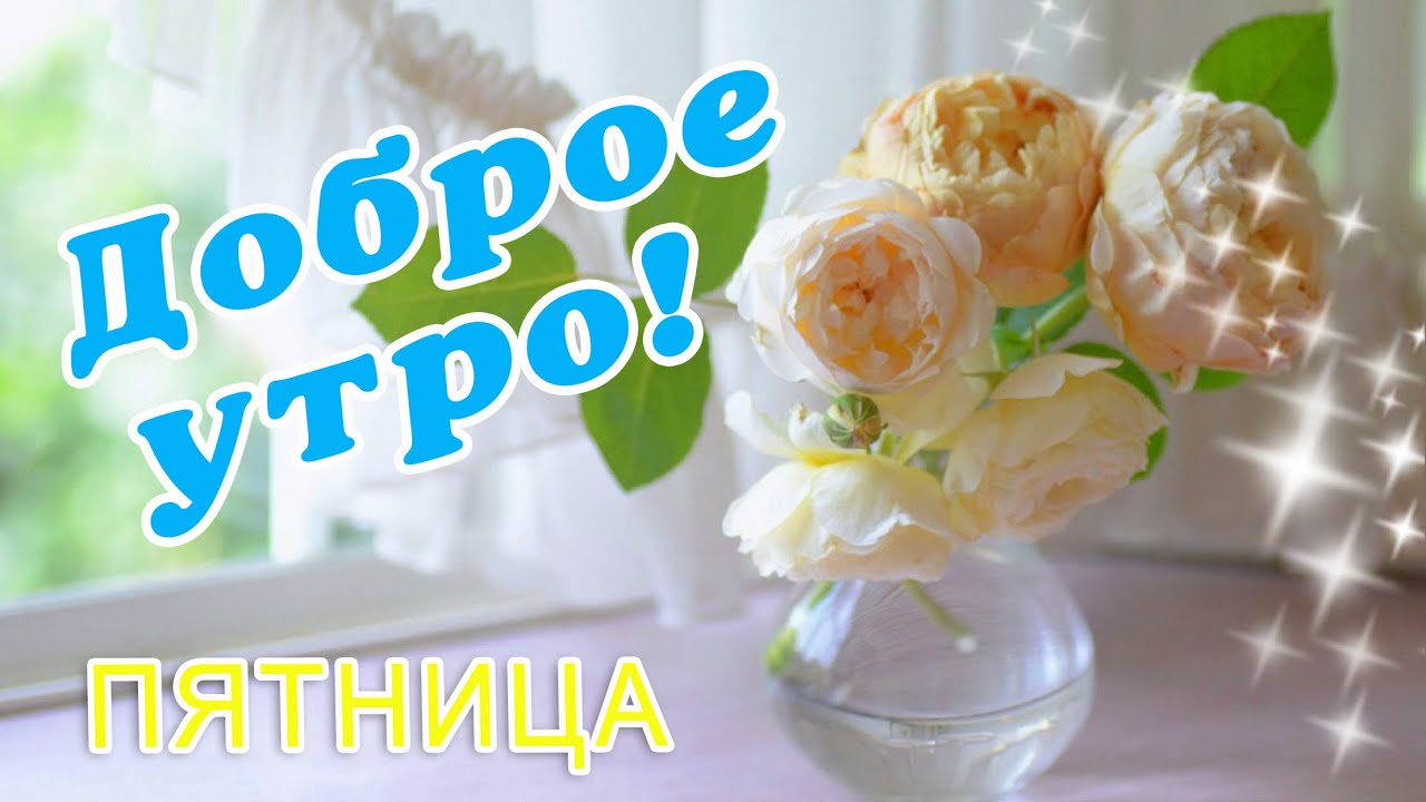 Открытка Доброго утра пятницы!