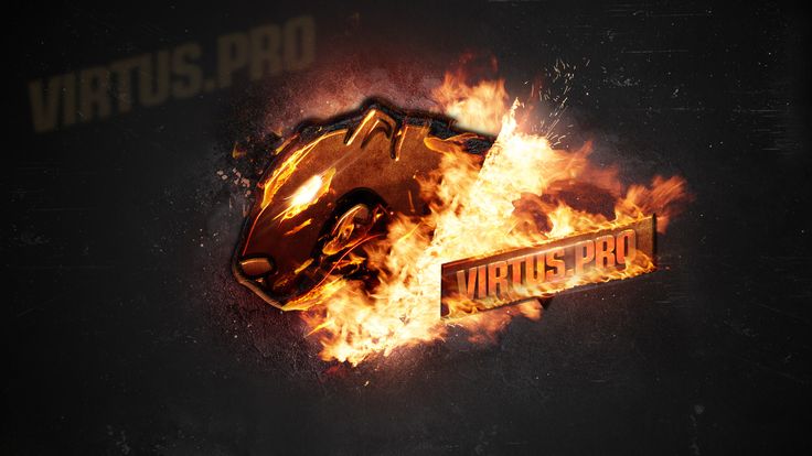 Обои logo, team, csgo, cs go, orange background, virtus pro