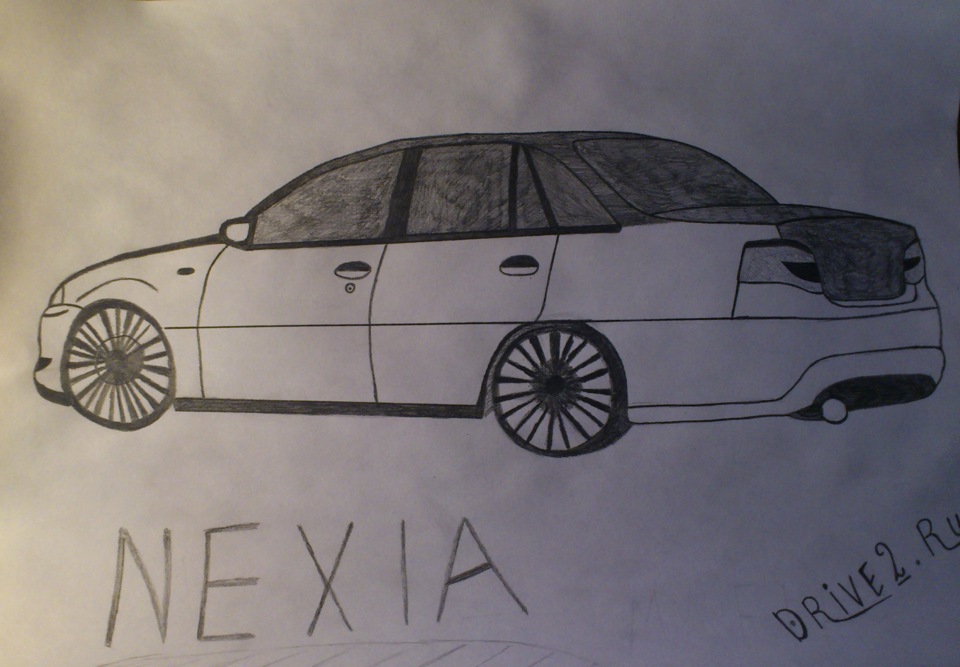 Рисунок моей ксюхи =) — Daewoo Nexia , 1,5 л, 2004 года