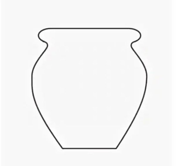 Stencil painting vase