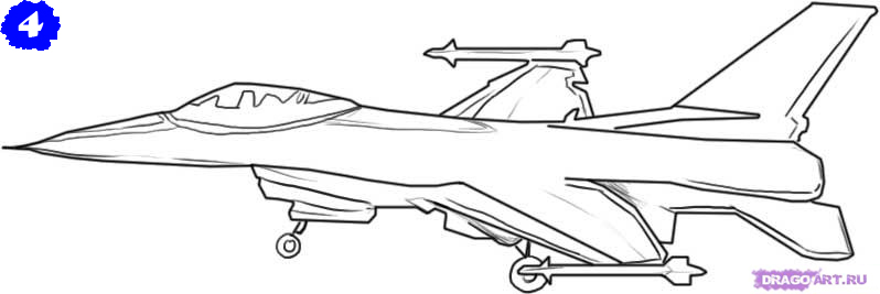 Военный самолет рисунок для детей карандашом. Скачать и
