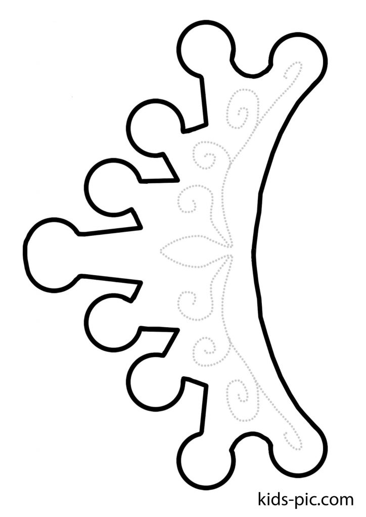 Трафареты для короны из бумаги для